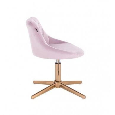 Beauty salons and beauticians stool HR1054CROSS, lilac velor 2