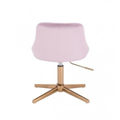 Beauty salons and beauticians stool HR1054CROSS, lilac velor 3