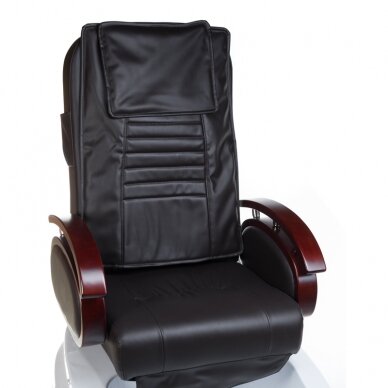 Professional electric podiatry chair for pedicure procedures with massage function BR-2307, brown color 1