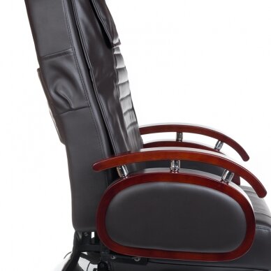 Professional electric podiatry chair for pedicure procedures with massage function BR-2307, brown color 2