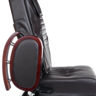 Professional electric podiatry chair for pedicure procedures with massage function BR-2307, brown color 3