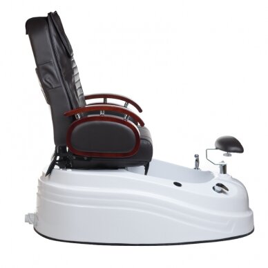 Professional electric podiatry chair for pedicure procedures with massage function BR-2307, brown color 6