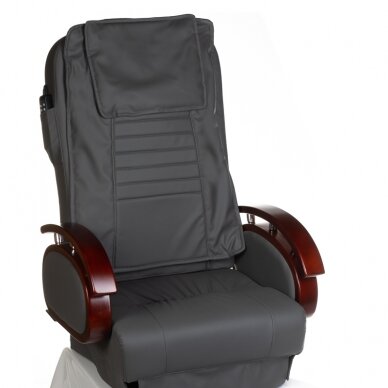 Professional electric podiatry chair for pedicure procedures with massage function BR-3820D, grey color 1