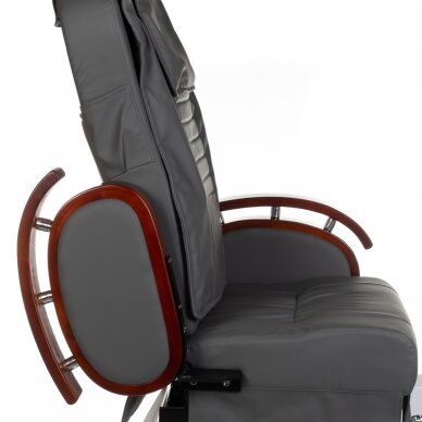 Professional electric podiatry chair for pedicure procedures with massage function BR-3820D, grey color 4