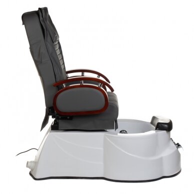Профессиональный электрический ортопедический стул для процедур педикюра с функцией массажа BR-3820D, серого цвета 6