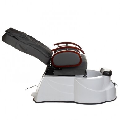 Профессиональный электрический ортопедический стул для процедур педикюра с функцией массажа BR-3820D, серого цвета 7