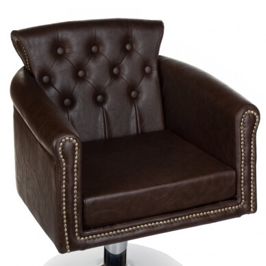 Профессиональное парикмахерское кресло ALBERTO BH-8038, коричневого цвета 1