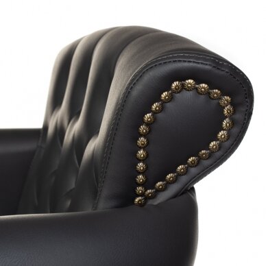 Профессиональное парикмахерское кресло ALBERTO BH-8038, серого цвета 5