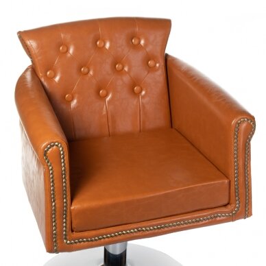 Professional hairdressing chair ALBERTO BH-8038, light brown color 1 Professional hairdressing chair ALBERTO BH-8038, light brown color 1