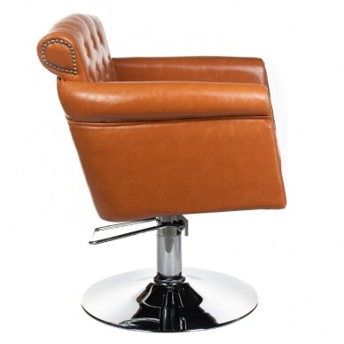 Professional hairdressing chair ALBERTO BH-8038, light brown color 2 Professional hairdressing chair ALBERTO BH-8038, light brown color 2