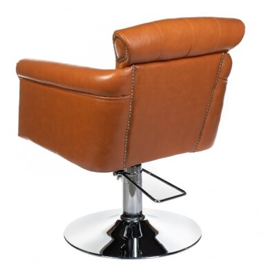 Professional hairdressing chair ALBERTO BH-8038, light brown color 3 Professional hairdressing chair ALBERTO BH-8038, light brown color 3