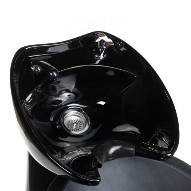 Professional sink for hairdressers and barber PAOLO BH-8031, black color 2