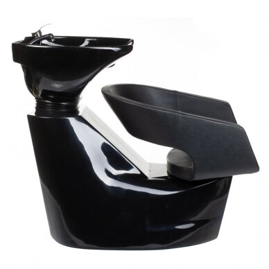 Professional sink for hairdressers and barber PAOLO BH-8031, black color 3
