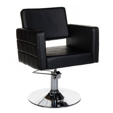 Профессиональный парикмахерский стул Ernesto BM-6302, черного цвета