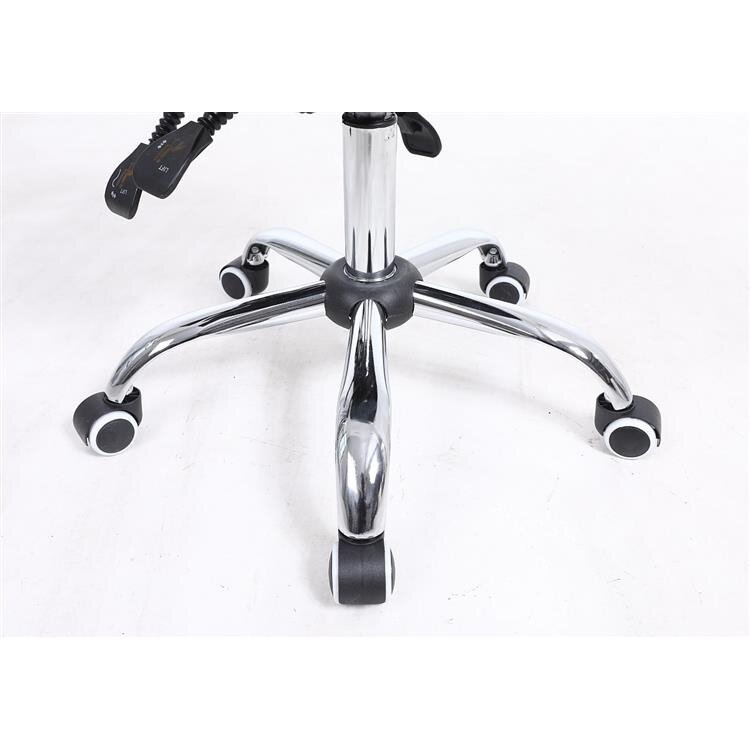 Professional beauty salon chair-saddle with wheels HR2005, gray eco-leather 6 Professional beauty salon chair-saddle with wheels HR2005, gray eco-leather 6