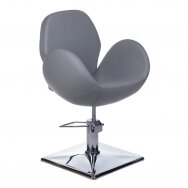 Профессиональное барберское кресло для парикмахерских и салонов красоты ALTO BH-6952, серого цвета
