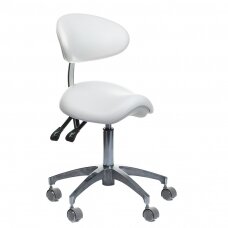 Professional chair-saddle for beauticians and beauty salons BD-Y925, white color