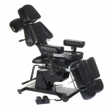 Professional electric tattoo salons chair / bed KIMI INKOO, black color
