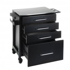 Professional trolley for tattoo and permanent make-up artists KALEVA INKOO, black color