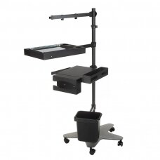 Professional mobile table for tattoo artists JANE INKOO, black color