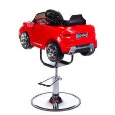 Professional children's chair for hairdressers  Range Rover car, red color