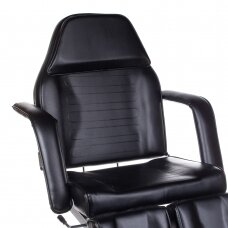 Professional hidraulic bed-chair for podological treatment for beauticians BD-8243, black color