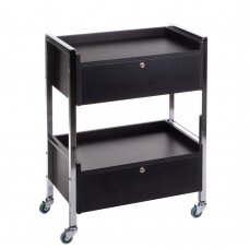 Professional cosmetology trolley BD-6004, black color