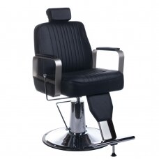 Profesionali barberio kėdė kirpykloms ir grožio salonams HOMER BH-31237, juodos spalvos