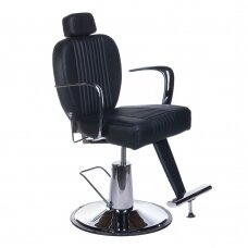 Профессиональное барберское кресло для парикмахерских и салонов красоты OLAF BH-3273, черного цвета