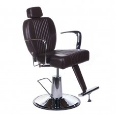 Profesionali barberio kėdė kirpykloms ir grožio salonams OLAF BH-3273, rudos spalvos
