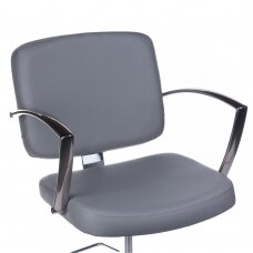 Professional hairdressing chair DARIO BH-8163, light grey color