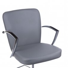 Профессиональное парикмахерское кресло LIVIO BH-8173, светло серого цвета