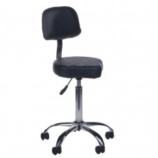 Профессиональное кресло-табурет для мастера и салонов красоты BH-7268, черного цвета