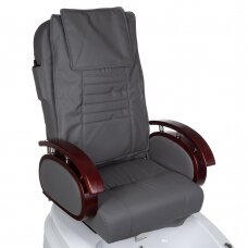 Профессиональное электрическое педикюрное кресло для процедур педикюра с функцией массажа BR-2307, серого цвета