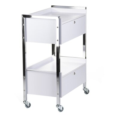 Professional cosmetology trolley BD-6004, white color Professional cosmetology trolley BD-6004, white color