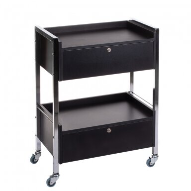 Professional cosmetology trolley BD-6004, black color Professional cosmetology trolley BD-6004, black color