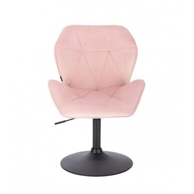 Masters chair with stable base HR212, light pink velor 2 Masters chair with stable base HR212, light pink velor 2