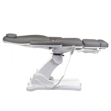 Professional electric podiatry chair for pedicure procedures Mazaro BR-6672A, 5 motors, gray color 7