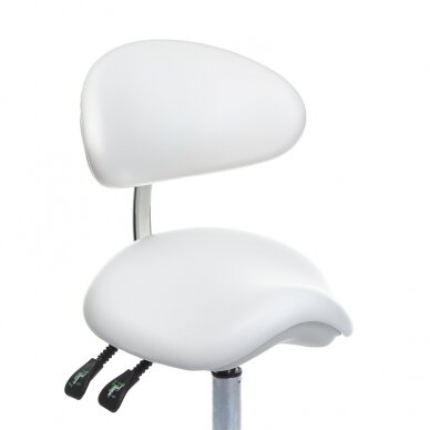 Profesionali kėdė-balnas kosmetologams bei grožio salonams BD-Y925, baltos spalvos 1
