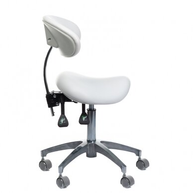 Profesionali kėdė-balnas kosmetologams bei grožio salonams BD-Y925, baltos spalvos 2