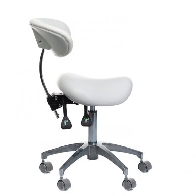 Profesionali kėdė-balnas kosmetologams bei grožio salonams BD-Y925, baltos spalvos 3