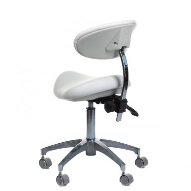 Profesionali kėdė-balnas kosmetologams bei grožio salonams BD-Y925, baltos spalvos 4