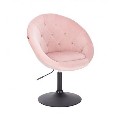 Beauty salons and beauticians stool HR8516, pink velor
