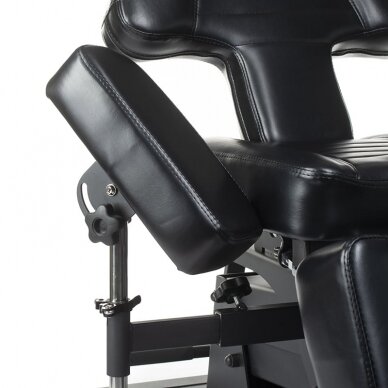 Professional electric tattoo salons chair / bed KIMI INKOO, black color 7