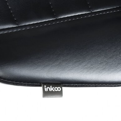 Профессиональное кресло-табурет со спинкой для мастера и салонов красоты MIKA INKOO, черного цвета 7