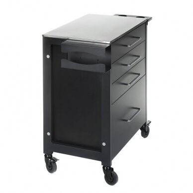 Professional trolley for tattoo and permanent make-up artists KALEVA INKOO, black color 3