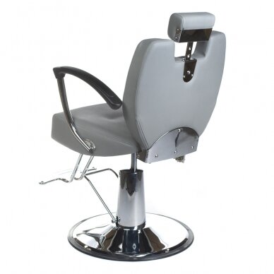 Профессиональное барберское кресло для парикмахерских и салонов красоты HEKTOR BH-3208, серого цвета 2