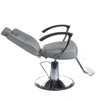 Профессиональное барберское кресло для парикмахерских и салонов красоты HEKTOR BH-3208, серого цвета 5