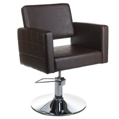 Professional hairdressing chair Ernesto BM-6302, brown color