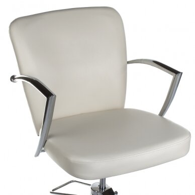 Профессиональное парикмахерское кресло LIVIO BH-8173, кремового цвета 3